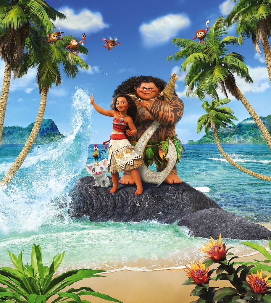 Disney Fototapete Vaiana Multicolor - 610764 - 250 x 280 cm