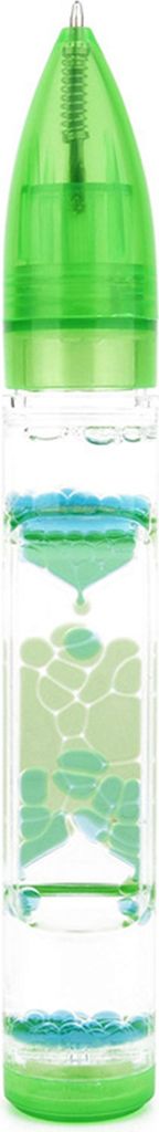 Bewegung Bubble Pen Anti Angst Sandglas Design Stressabbau farbenfrohe flüssige Bewegung Bubbler Fidget Pen Schreibtisch Spielzeug Schullieferunge...