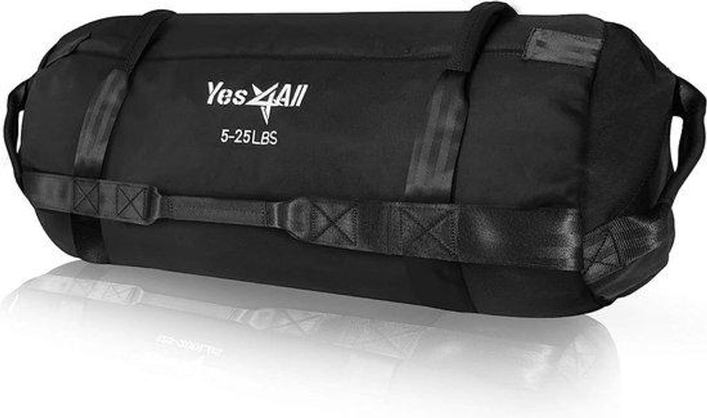 Gewichtstas für Krafttraining mit 7 Griffen, Powerbag, ideal für Functional Training, Laufen, Backing, Strongman Training