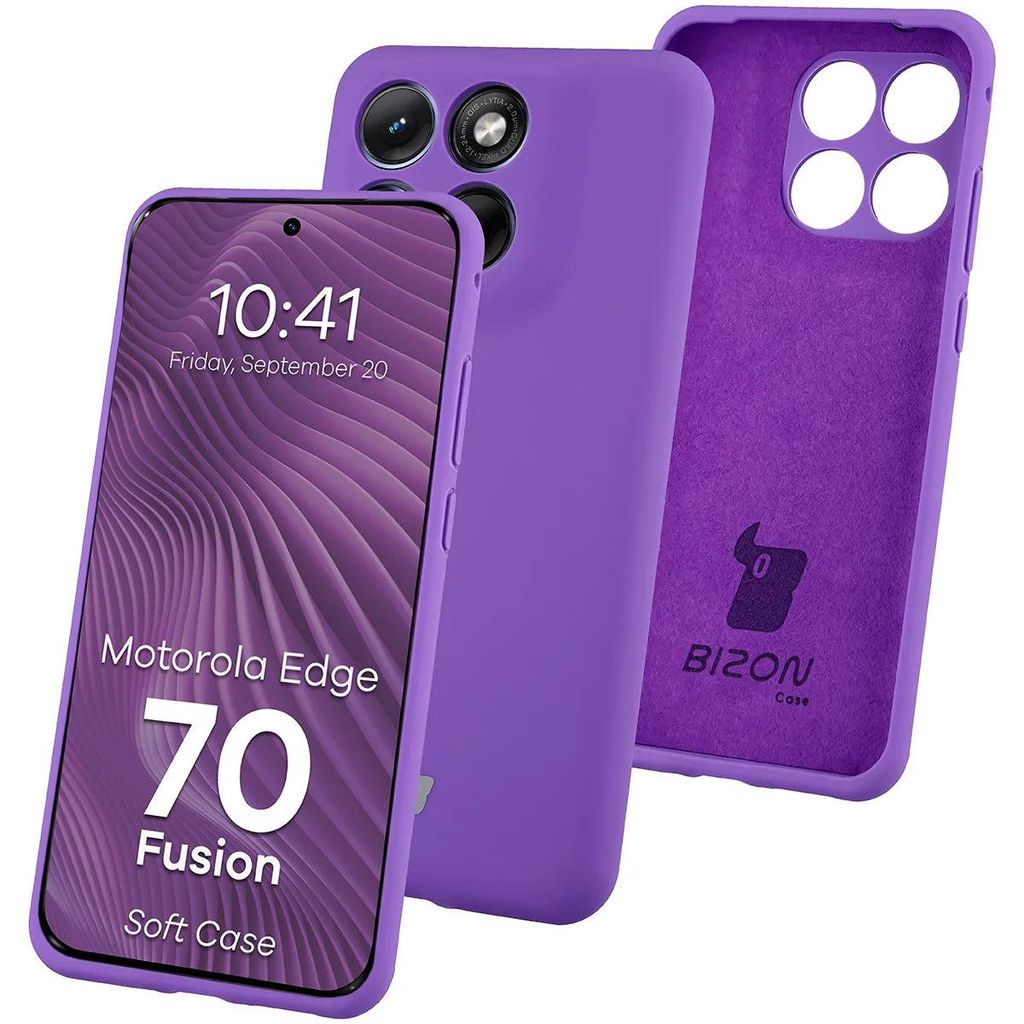 Silikon Handyhülle für Motorola Edge 70 Fusion, Bizon Soft Produktbild 