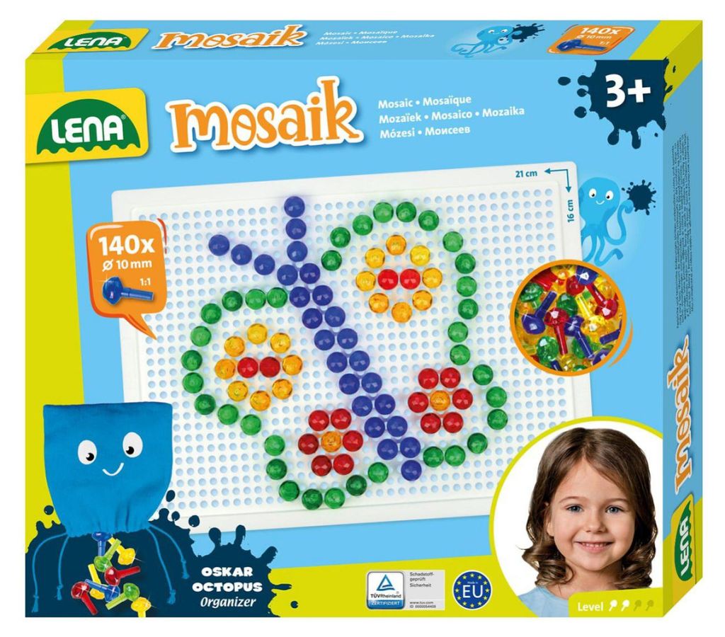 Chapeau mosaïque 1cm cristal 140pcs en boîte 24x21x3,5cm Image du produit 