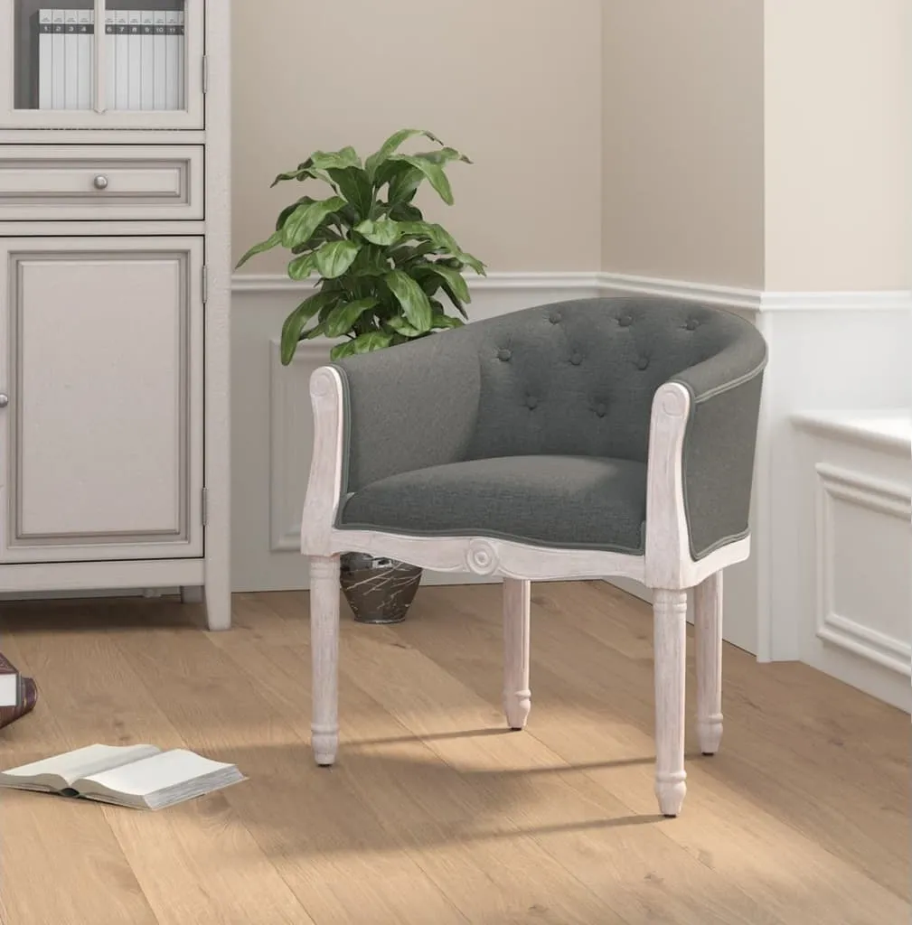 Chaise de salle à manger Möbel2025 CHY5581635 en tissu gris foncé