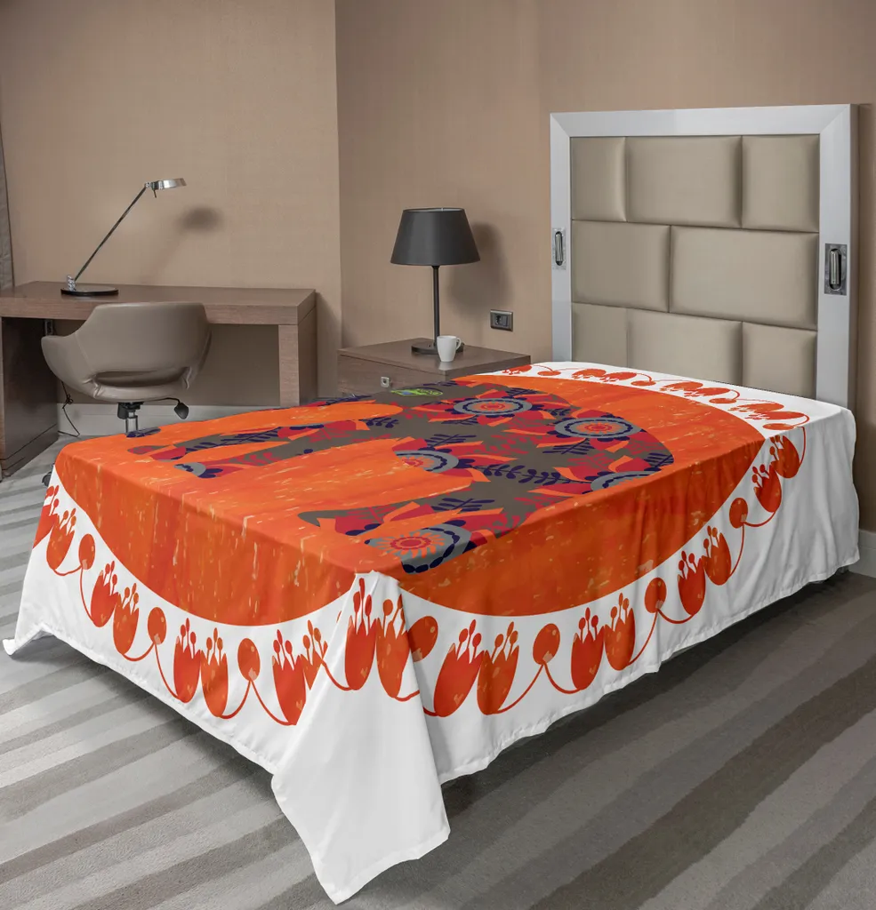 Lenzuolo Etnico ABAKUHAUS Elefanti Asiatici 260x168 cm