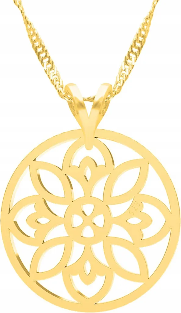 Collana in oro con fiore traforato Fiore traforato Fiore traforato Argento 925