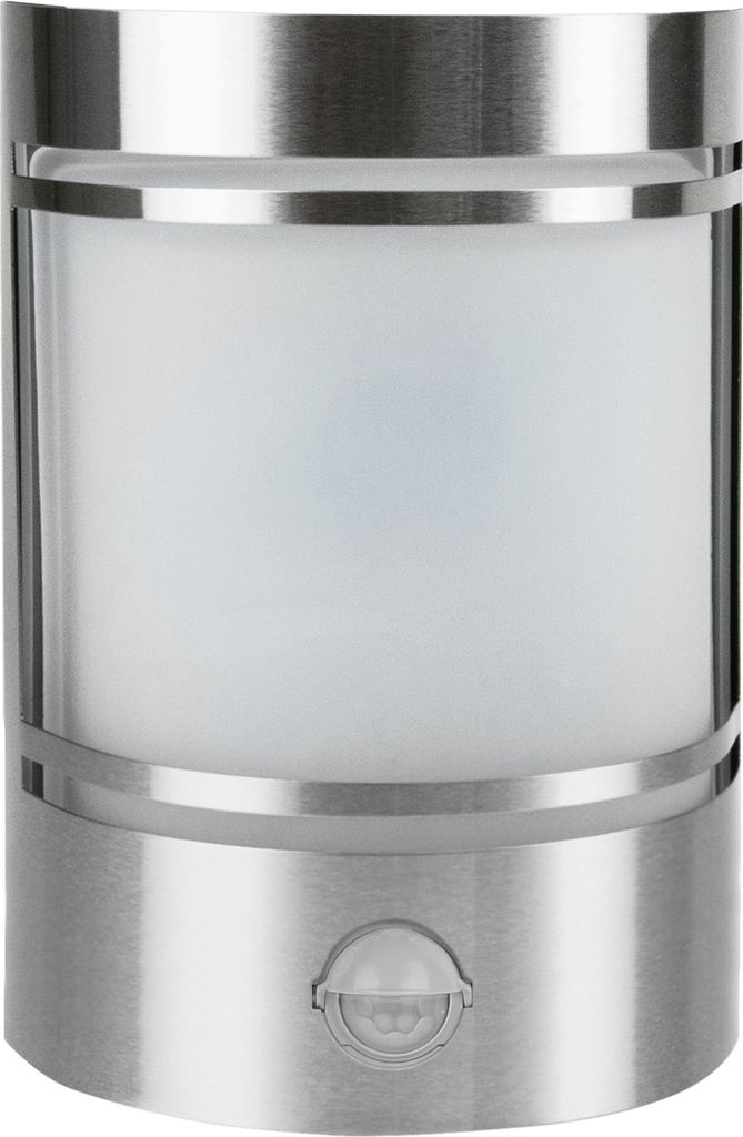 Grafner Design Edelstahl Wandlampe mit Bewegungsmelder und Produktbild 