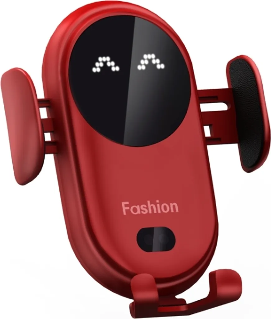 Caricabatterie Wireless Auto S11 Rosso: Carica Rapida con Sensore Infrarossi