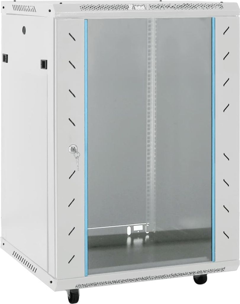 15U Netzwerkschrank 19" IP20 Grau 53x40x80 cm