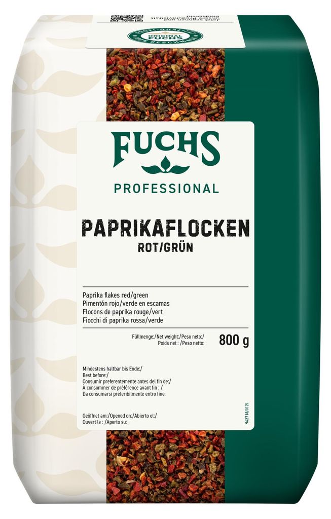 Fuchs Foodservice, paprikablokjes, rood en groen, Productafbeelding 