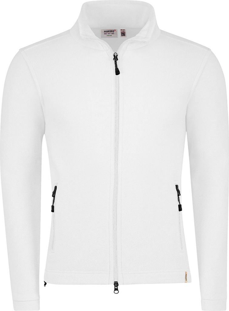 HAKRO Hakro Herren Fleece-Jacke ECO #846 Gr. S weiß