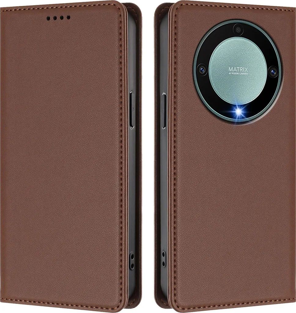 Recensione Cover Honor X9A/Magic5 Lite: Custodia Flip Marrone Magnetica