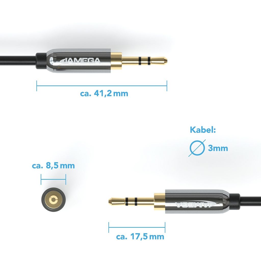 0,2m Audio Klinken Y-Adapter Kabel | Aux Y Splitter Produktbild 6