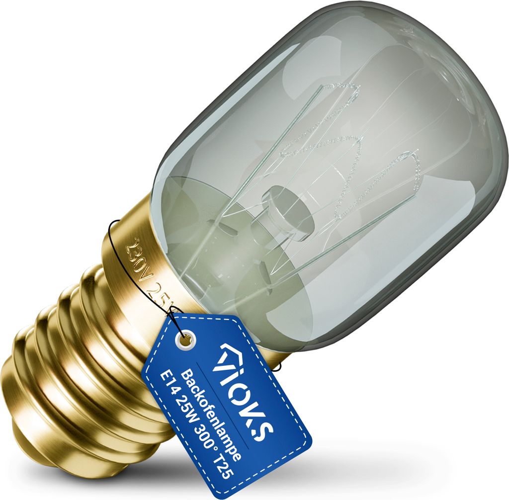 Lampe E14 25W 26mmØ 57mm 230V klein bis 300°C für Küchengeräte