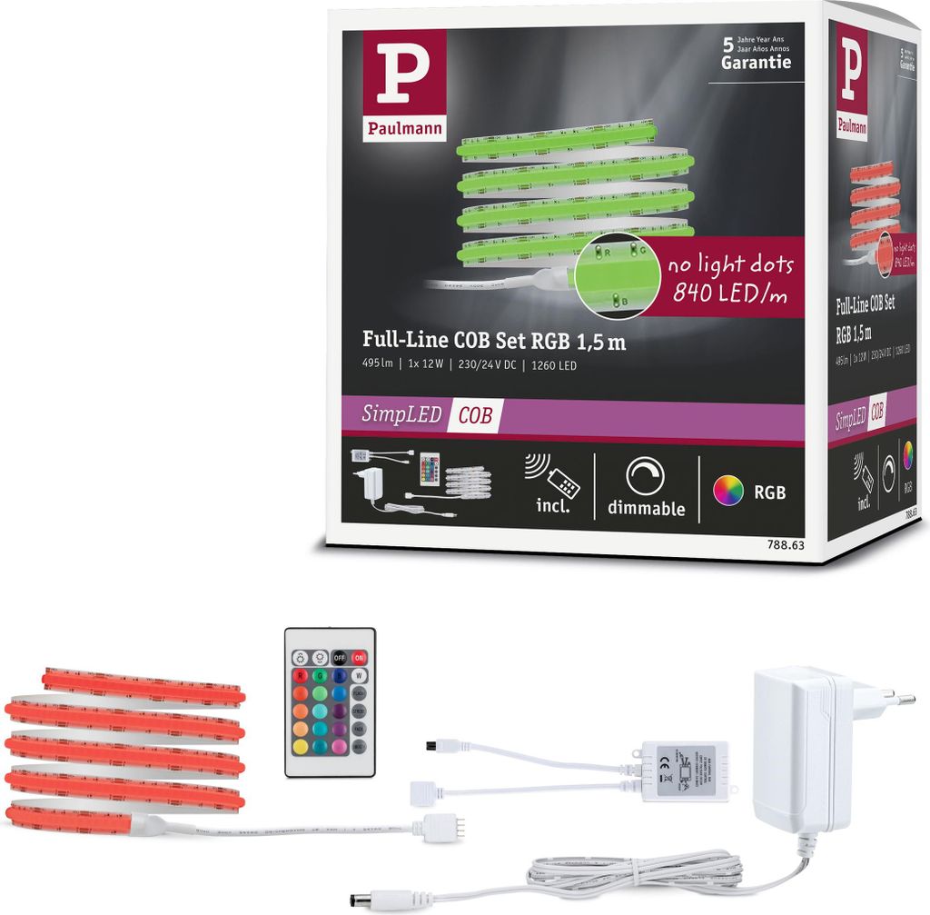 Paulmann SimpLED LED Strip Full-Line COB Komplettset