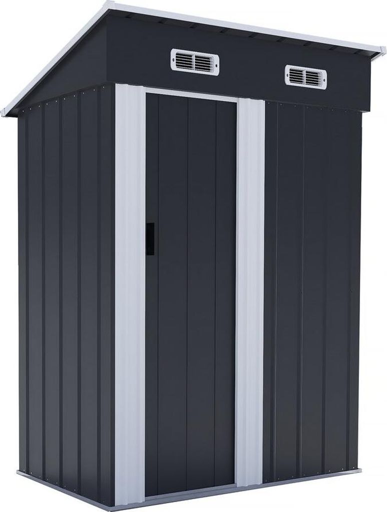 Abri de jardin métal porte coulissante "Memphis" - 1,36 m² Image du produit 