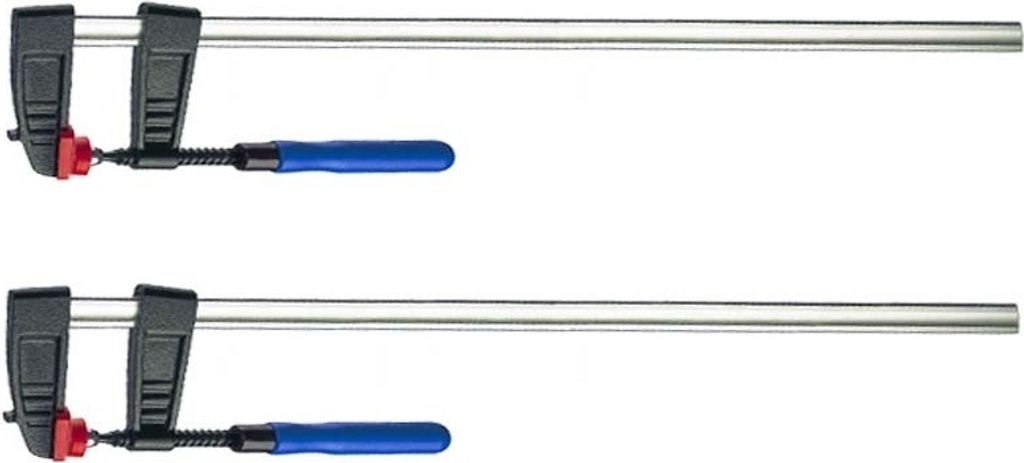 2x Schraubzwinge Leimzwinge 200 x 50 mm Klemmzwinge Rutschsicherung