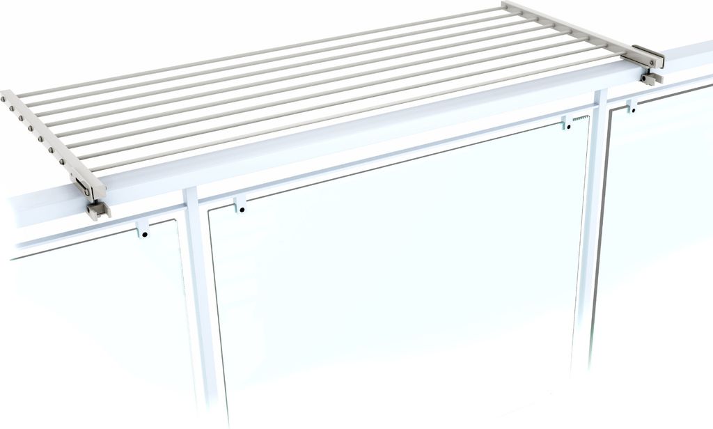 Asciugatrice in alluminio per balcone, senza foratura, Immagine del prodotto 