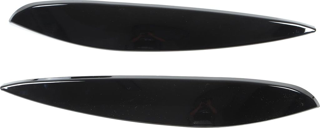 2pcs Scheinwerfer Augenbrauen linke rechte ABS -Ersatz für Benz Smart 453 Fortwo Forfour 2015–2020 GLOSSY SCHWARZ