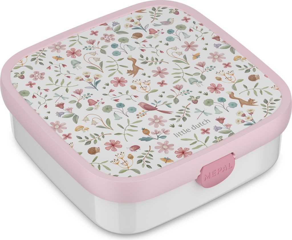 Mepal - Bento Brotdose Groß Campus - Bento Lunchbox für Kinder Little Dutch - Inklusive 2 auslaufsicheren Bento Fächern & Gabel - Bento-Fach ist...