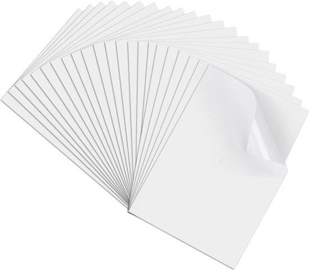 Matte Selbstklebende Wasserfeste A4-Stickerpapier für Tintenstrahldrucker und Cricut Maker - Druckbare Vinyl-Stickerpapierbogen