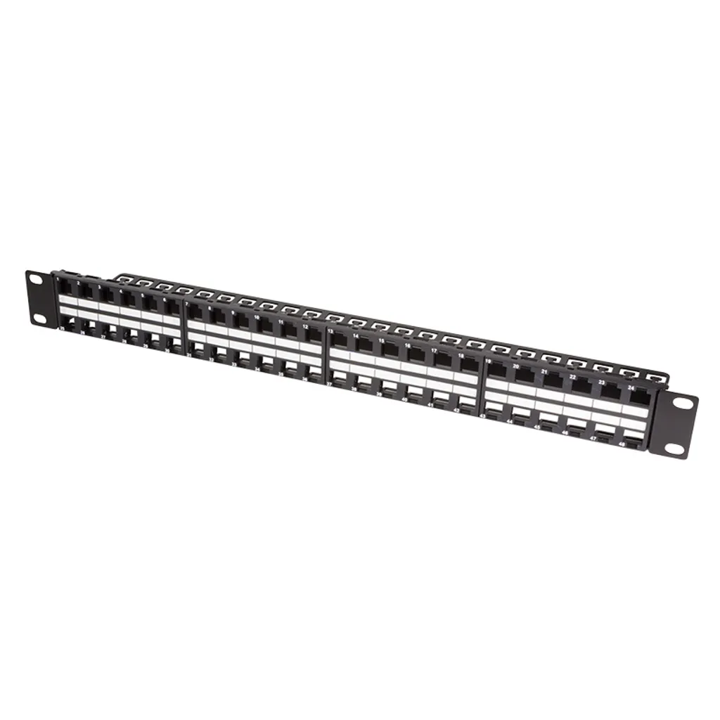 Patchpanel 19 Logilink NK4045 pour 48 modules Keystone 1U