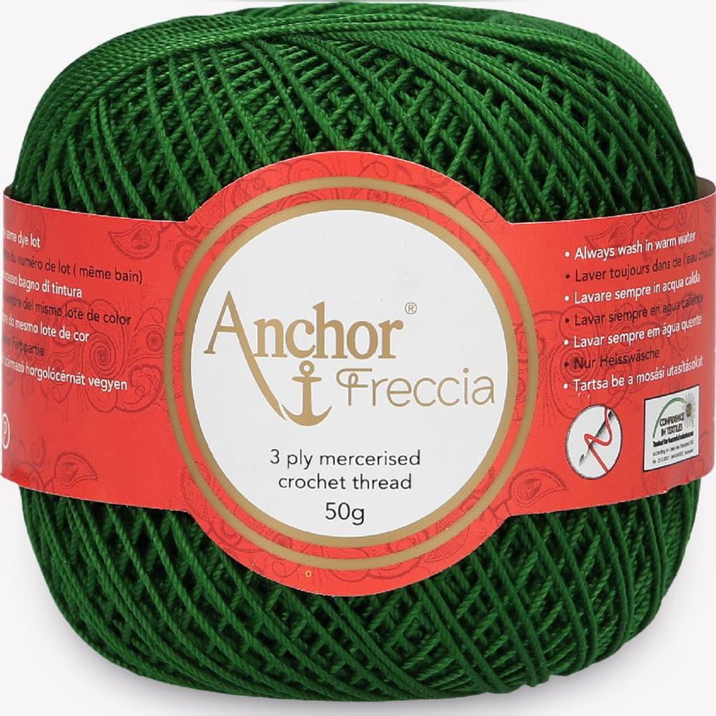 Anchor Freccia 6 – Feines Baumwollgarn für Häkelprojekte (Color 00322)