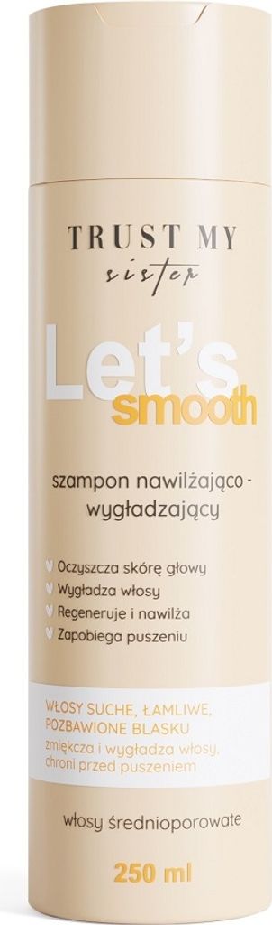 Trust My Sisters Shampoo For Medium Porosity Hair - Intensively Moisturizing And Smoothing, 250ml