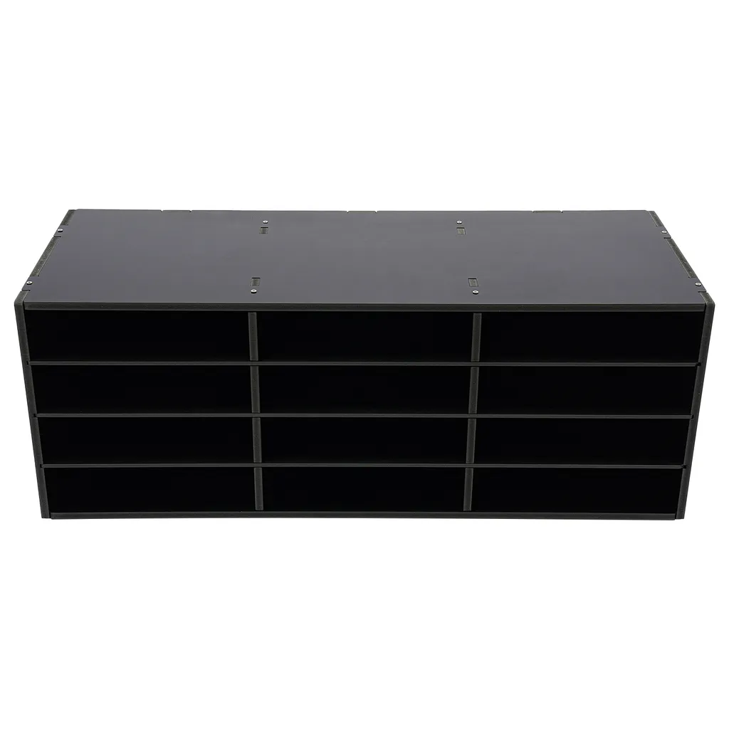 Organiseur de bureau noir pour documents et courrier - Rangement A4