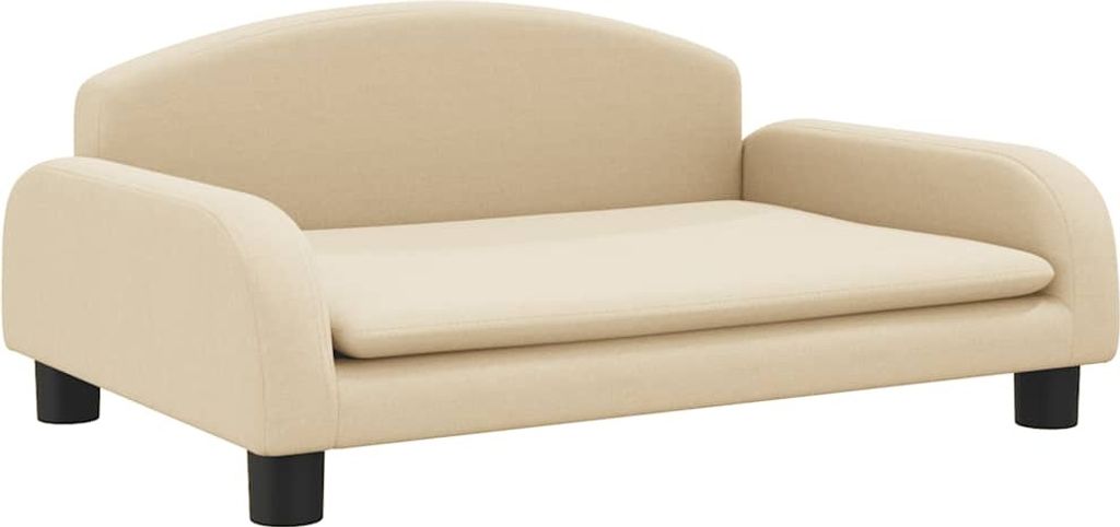 vidaXL Hundebett Creme 70x45x30 cm Stoff