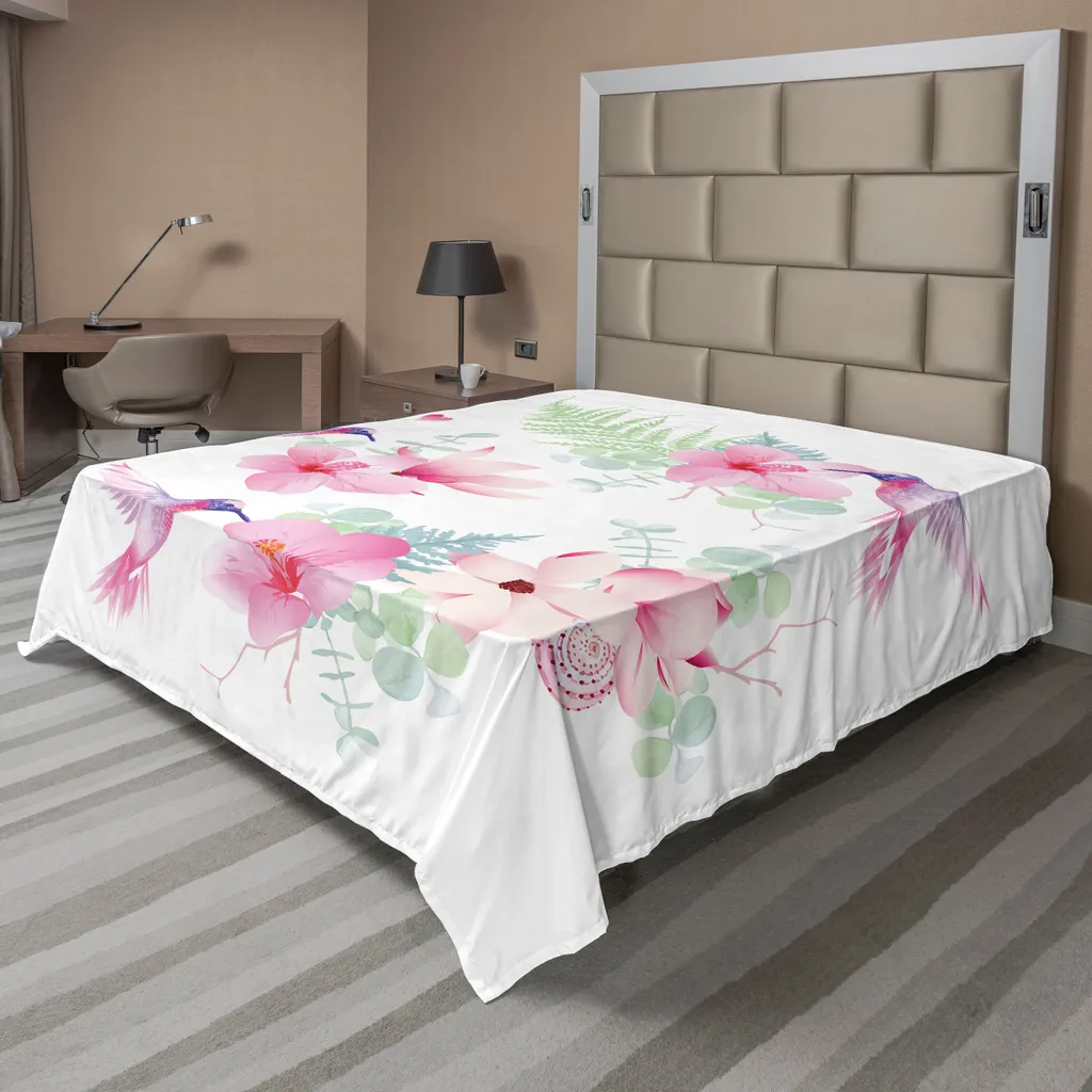 Drap plat anti-plis Colibri 260x228cm - Fini les draps rêches et ternes