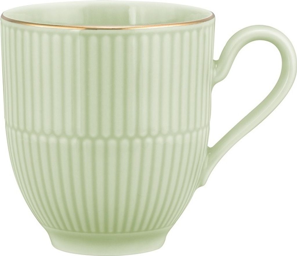 Seltmann Weiden Amina seladon/Goldrand Becher mit Henkel 0,35 l