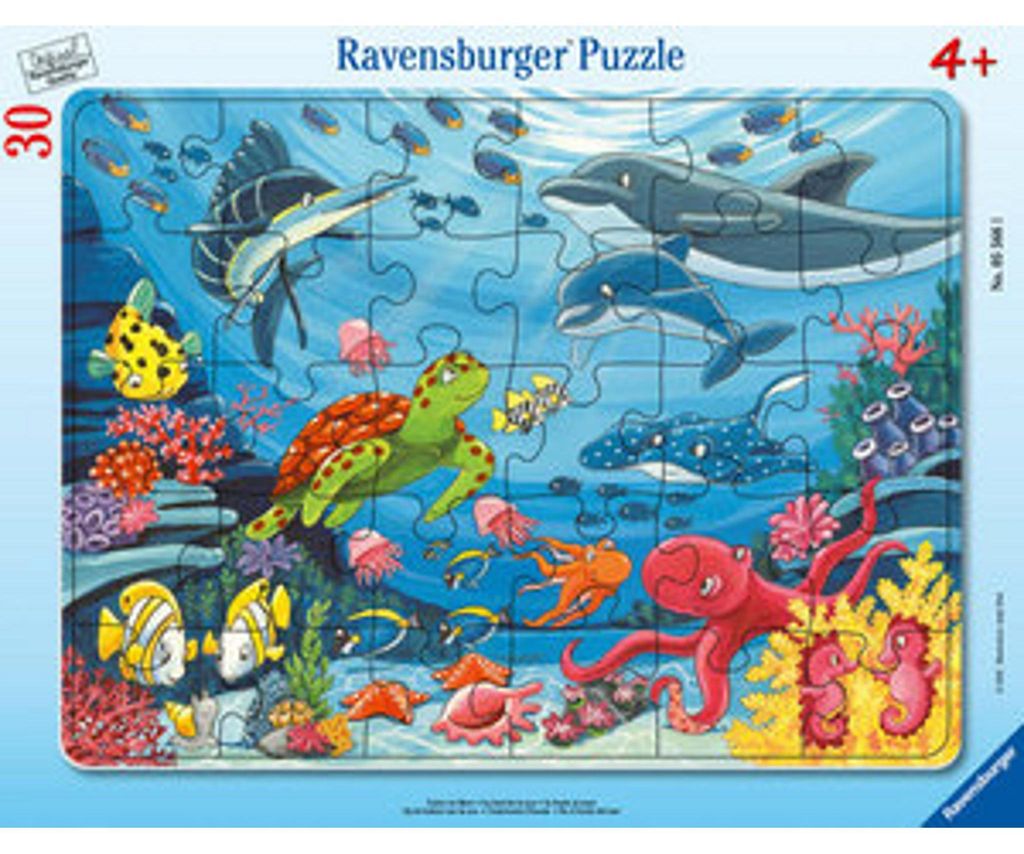 Ravensburger Kinderpuzzle - Unten im Meer - 30-48 Teile Produktbild 