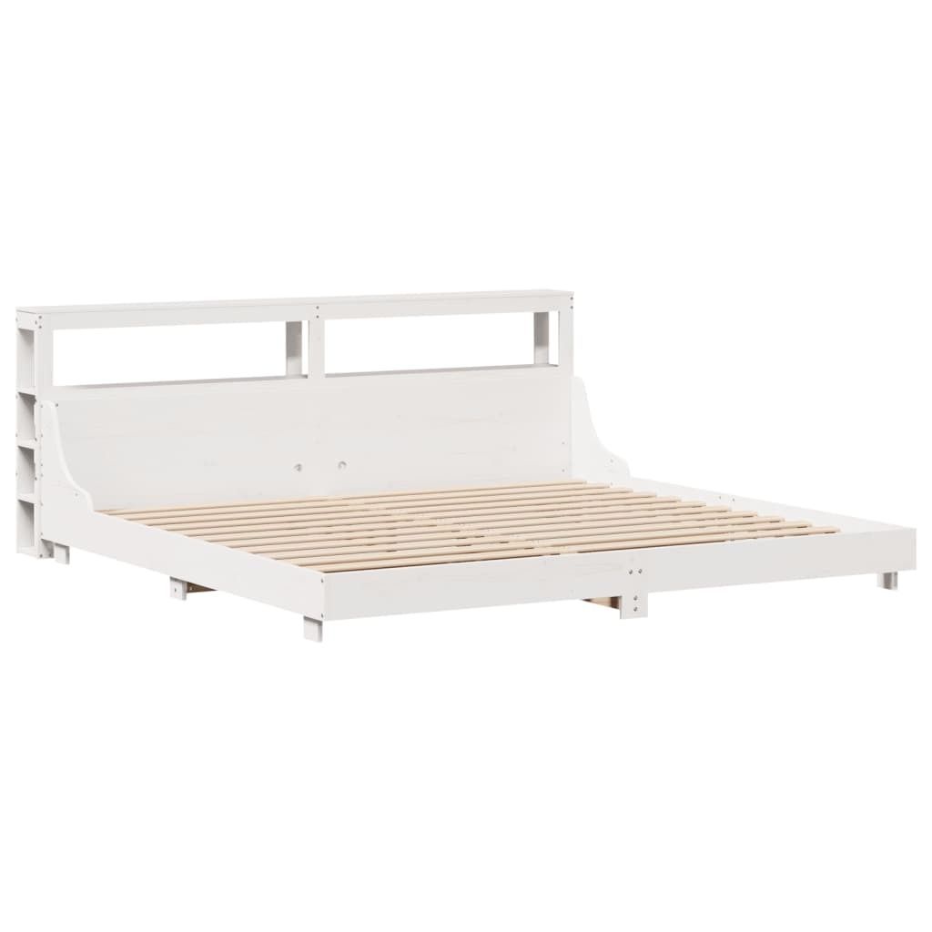 "2026 Aktion"Massivholzbett Modernes/Doppelbett - Polsterbett Erwachsene/r /Kind - ohne Matratze - Weiß 180x200cm Kiefernholz - Klassische Betten ...