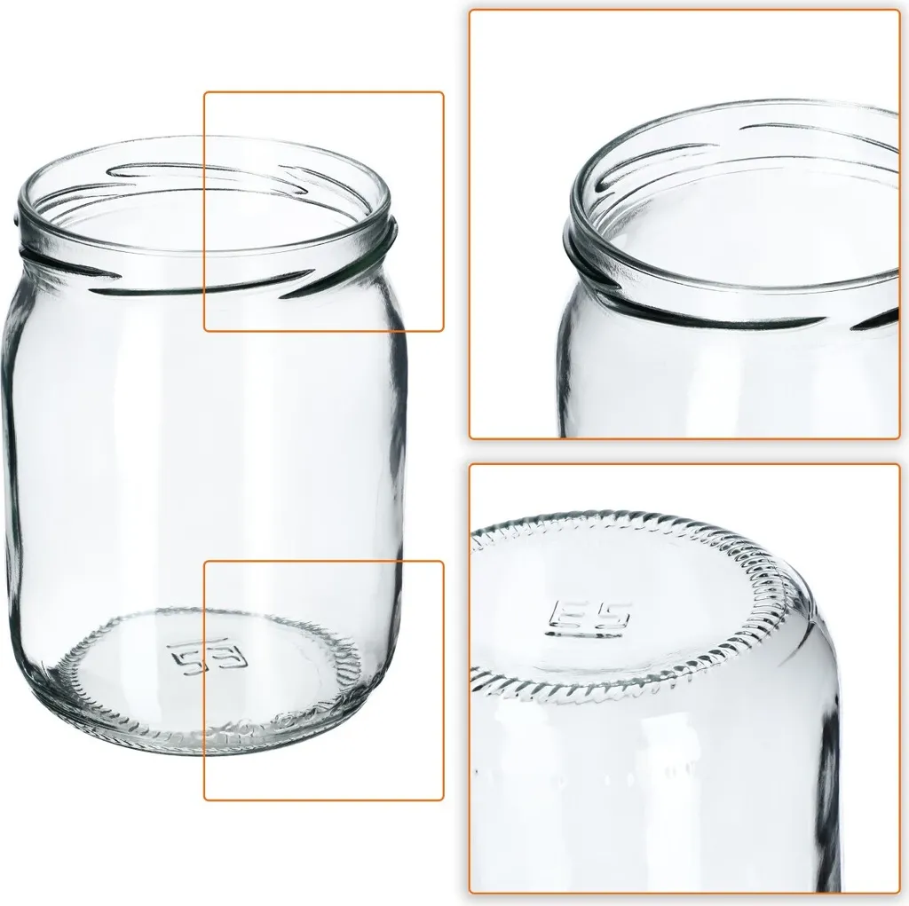 Set 16 Vasetti Vetro KADAX 540ml per Marmellate e Sottaceti Senna - 3