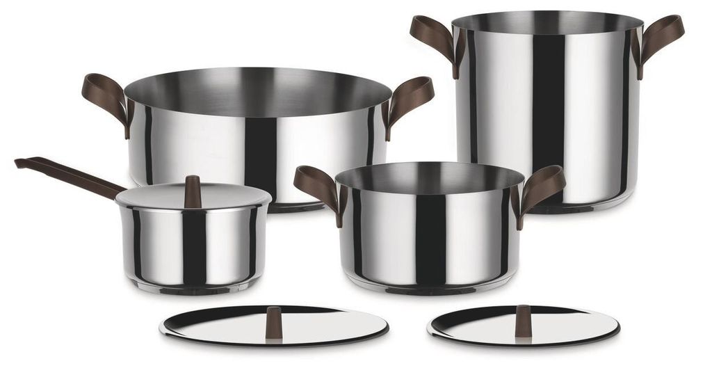 Alessi Edo, 7 Pcs. Stockpots Set (Art.-Nr. PU100S7, EAN Immagine del prodotto 