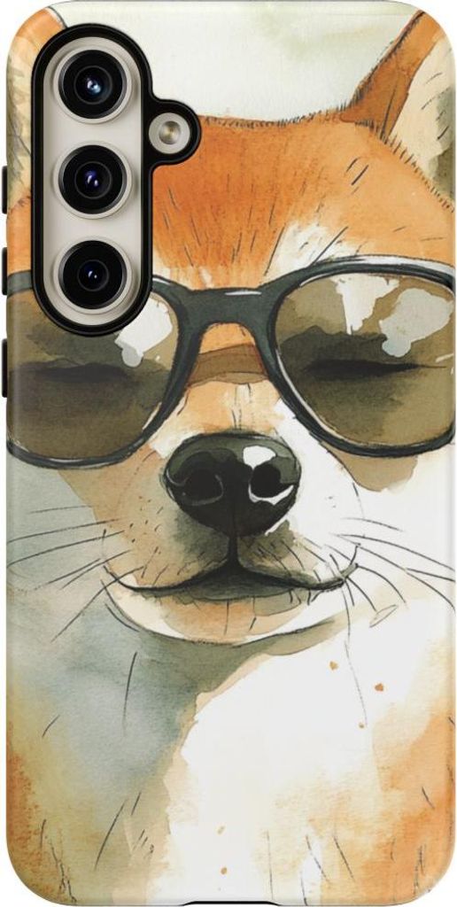 Lässiger Shiba Inu mit Sonnenbrille – Hülle Kompatibel mit Samsung Galaxy S24 Plus