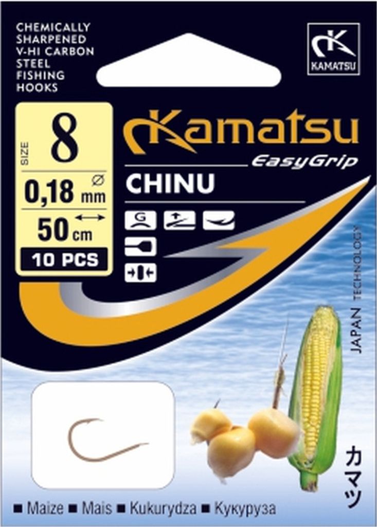 Kamatsu Chinu Gebundener Haken Nr. 10 50Cm 10St 520610110
