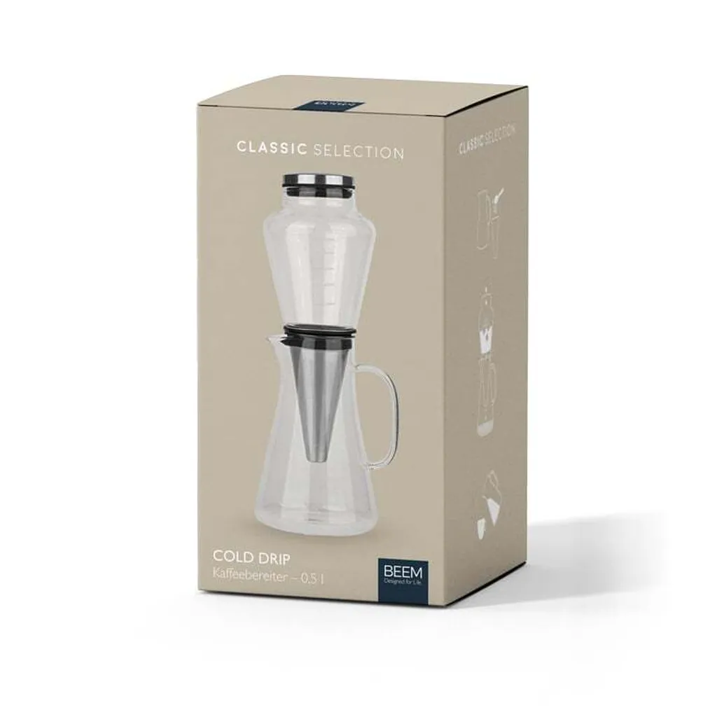 Cafetière à extraction à froid Cold Drip 500ml en verre borosilicate