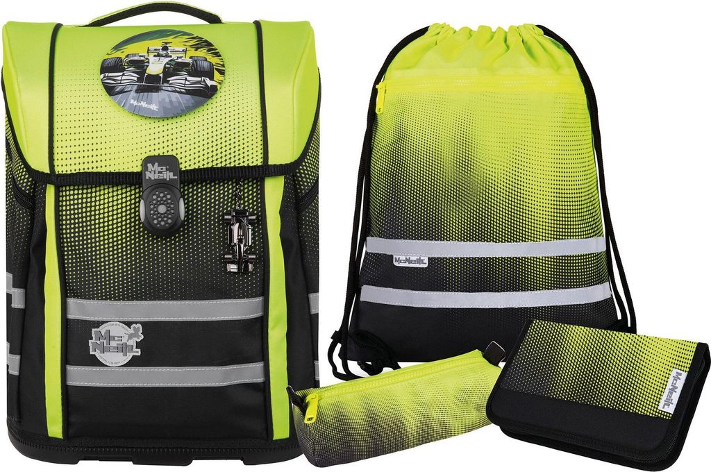 McNeill Ergo Perfecto Gradient Lemon Schulranzen Set 5tlg. Produktbild 