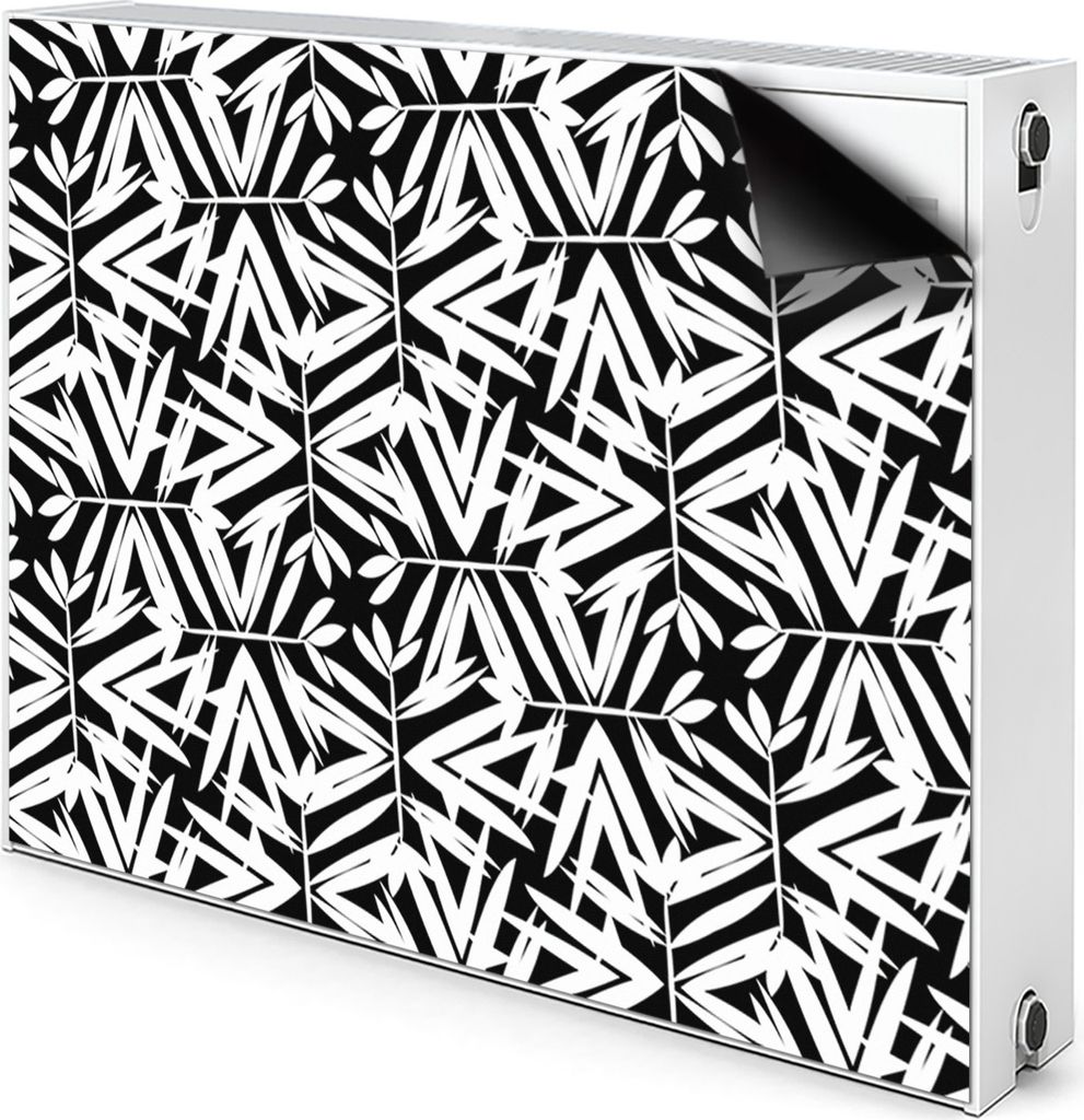 Magnet Verkleidung Abdeckung Heizkörperabdeckung Heizkörperabdeckung 100x60 cm - Schwarzweiss, Muster