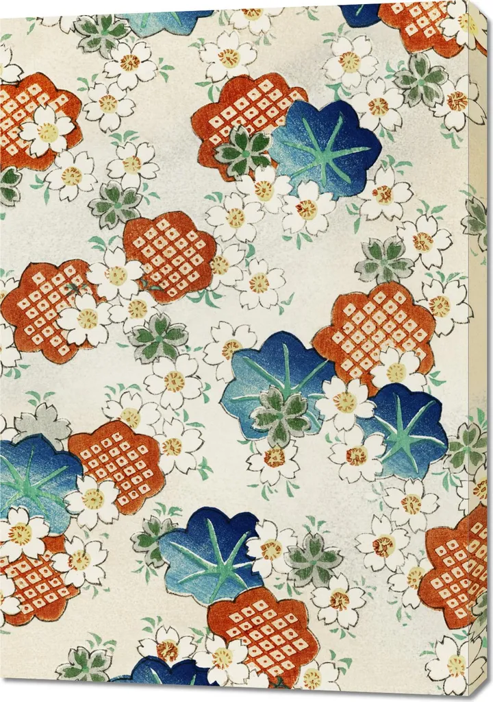 Habiller un Mur Vide - Grand Tableau Japonais Floral 70 x 100 cm