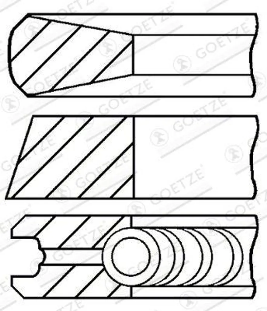 Segments de piston moteur pour Accent et Getz de rechange type OE