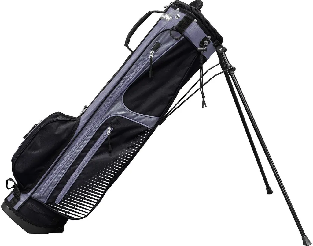 Sac de Golf Trépied Weekend Stand Bag Longridge 6 Pouces Noir et Argent