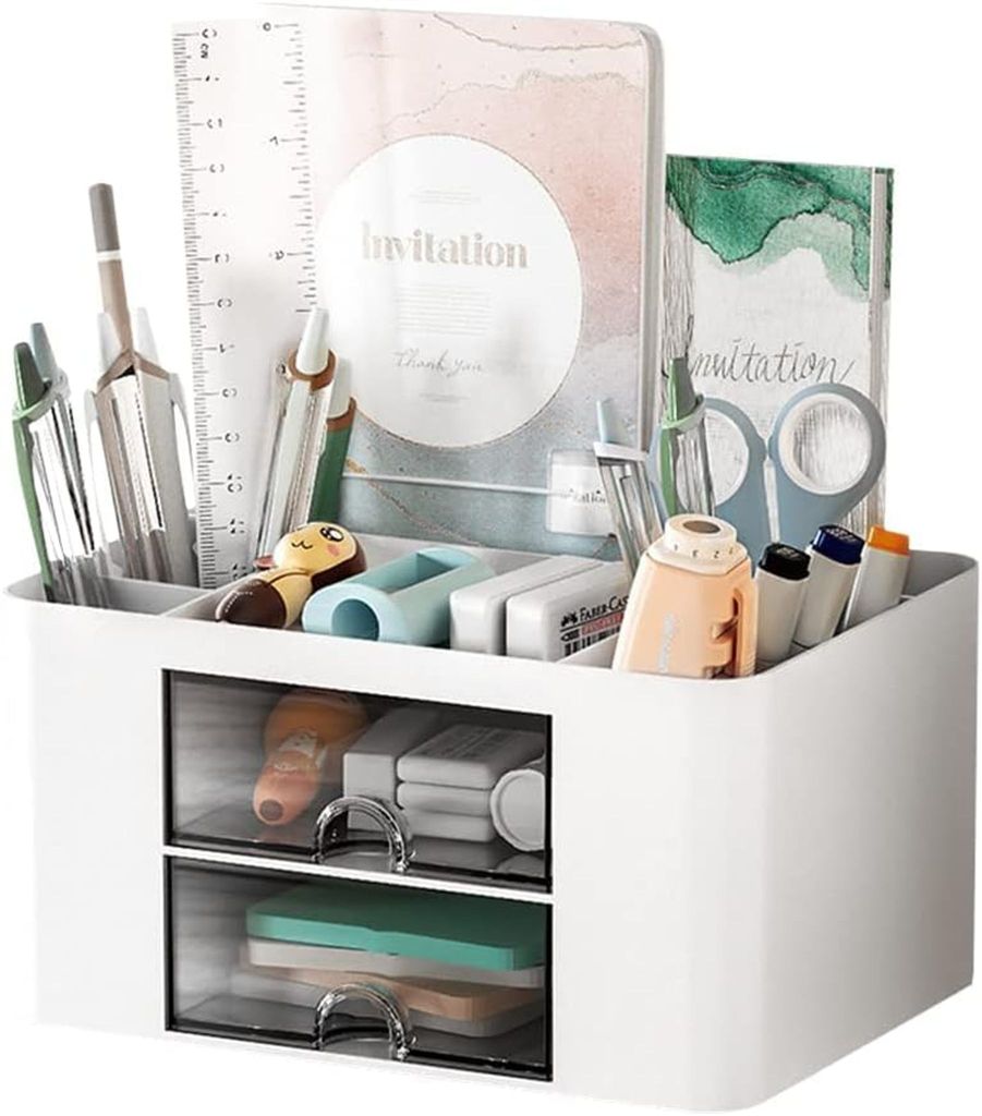 Schreibtisch Organizer, 5 Fächer Plastik Tisch Organizer Produktbild 
