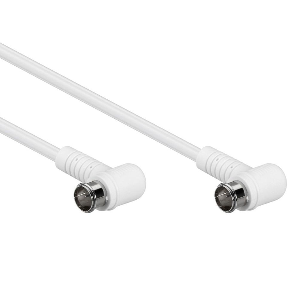 Gewinkeltes SAT-Antennenkabel (80 dB), doppelt geschirmt Produktbild 
