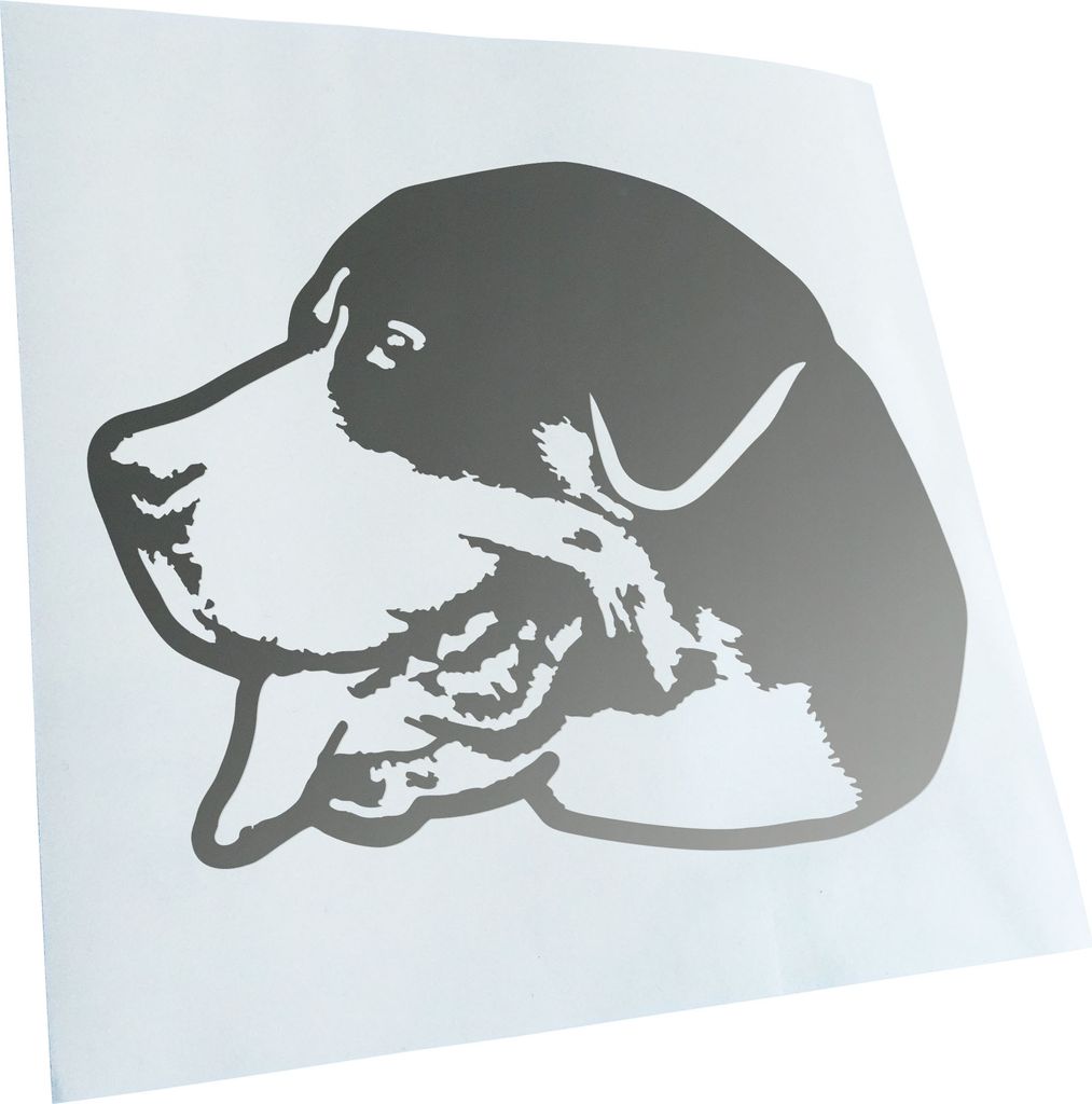 Kiwistar - Autoaufkleber - Greater swiss mountain dog Hund - Goldchrom - 13x10cm - Aufkleber für Auto, Laptop, Fahrrad, LKW, Motorrad mehrfarbig J...