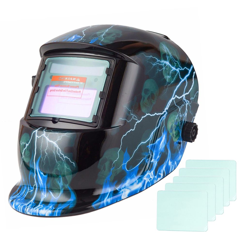 Solar Schweißschirm Schweißmaske Schweißerhelm Automatik Schweißschild Helm 10 