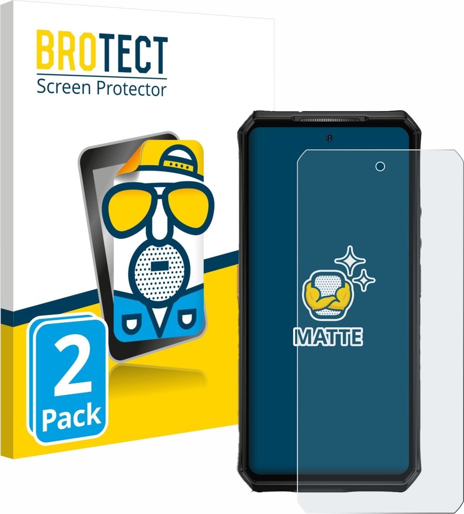 2x BROTECT Schutzfolie für Ulefone Armor 28 Ultra Thermal Displayschutz Displayschutzfolie Folie Matt Entspiegelungsfolie