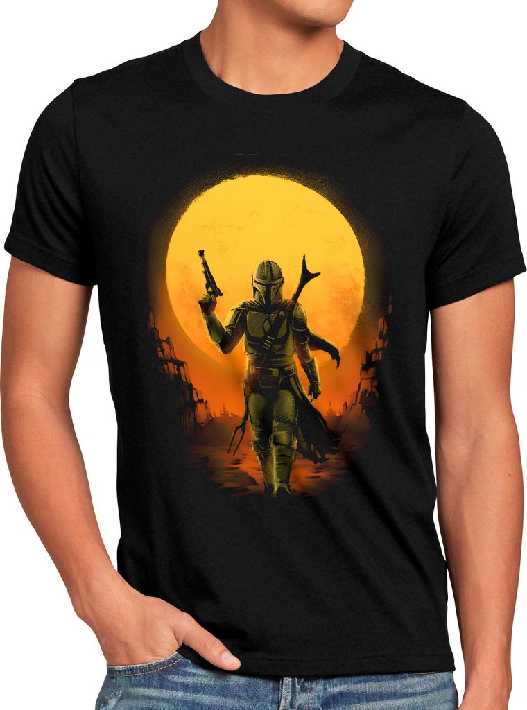 A.N.T. Way of Mandalore Herren T-Shirt yoda mando kopfgeldjäger