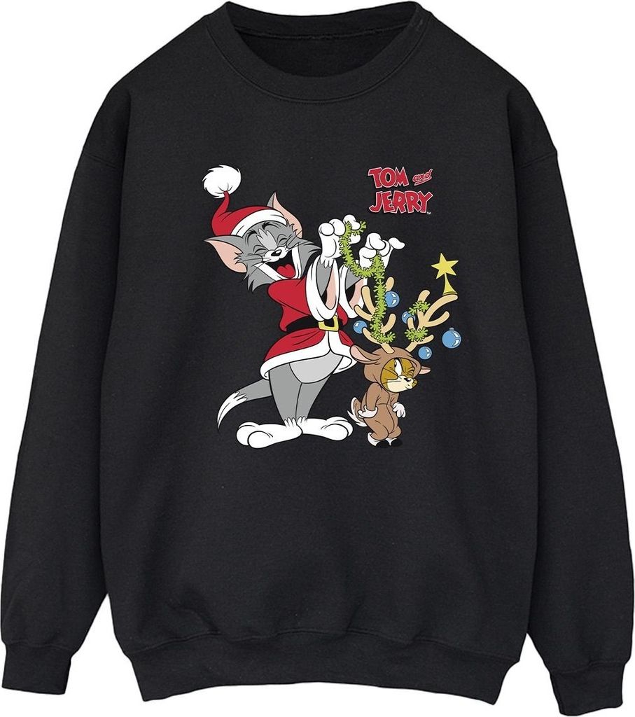 Tom & Jerry - Sweatshirt für Damen BI40822 (S) (Schwarz)