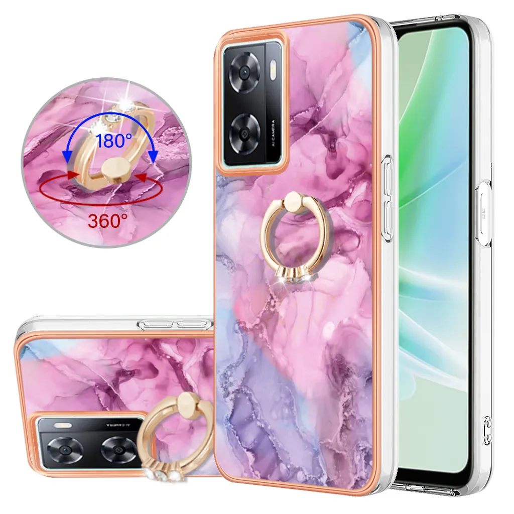Offerta Custodia OnePlus Nord N300 Rosa: Silicone TPU + Anello Stand
